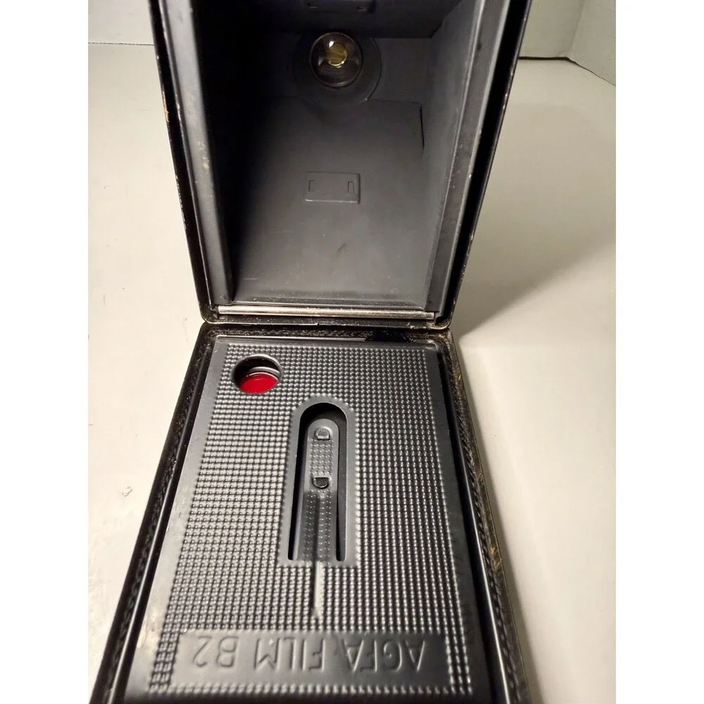 Vintage Agfa Synchro Box Camera Germany 1950s Art Deco Working Shutter